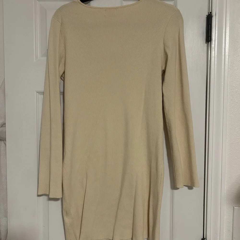 Pink Lily Cream Ribbed Top - Picture 7 of 10